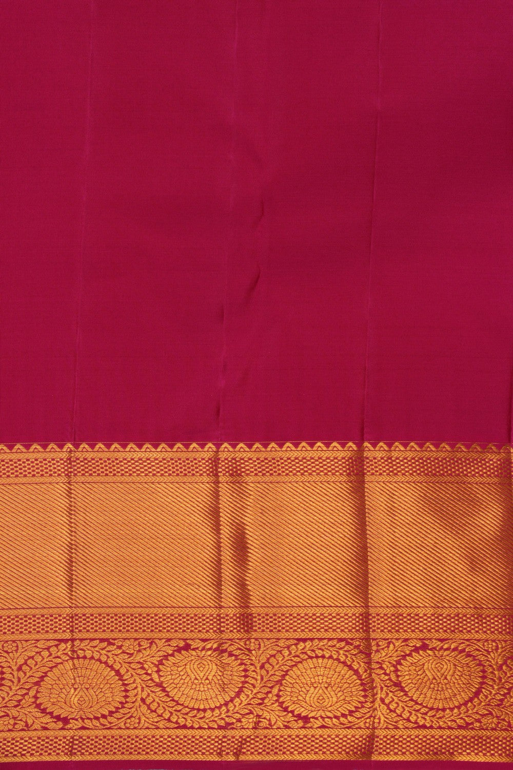 Image of Pink Brocade Chandbali Floral Kanchipattu saree